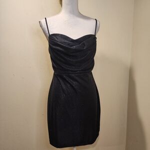 Windsor black Glitter mini dress size L